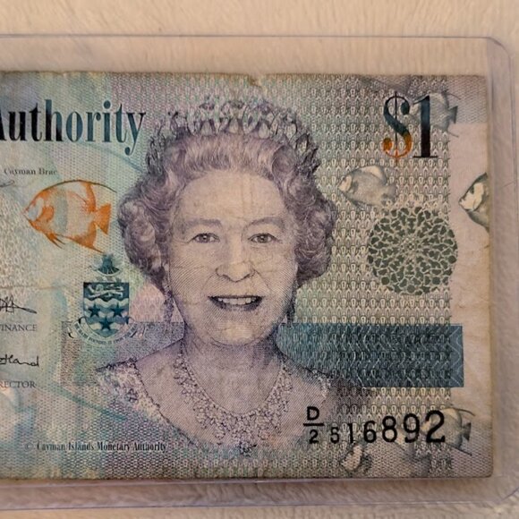 O8 2010 $1 CAYMAN ISLANDS MONETARY AUTHORITY BANK NOTE - Picture 2 of 6